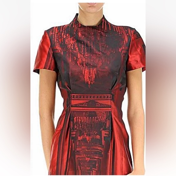 Paul Smith red chandelier mini dress - Picture 2 of 9